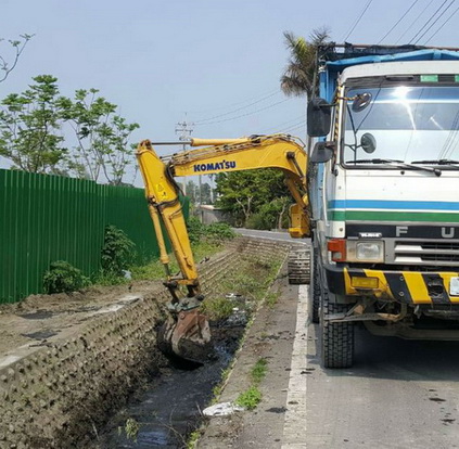 彰化永靖管路開挖